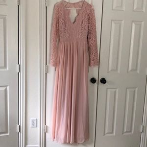 Awaken My Love Blush Pink Bridesmaid Dress
